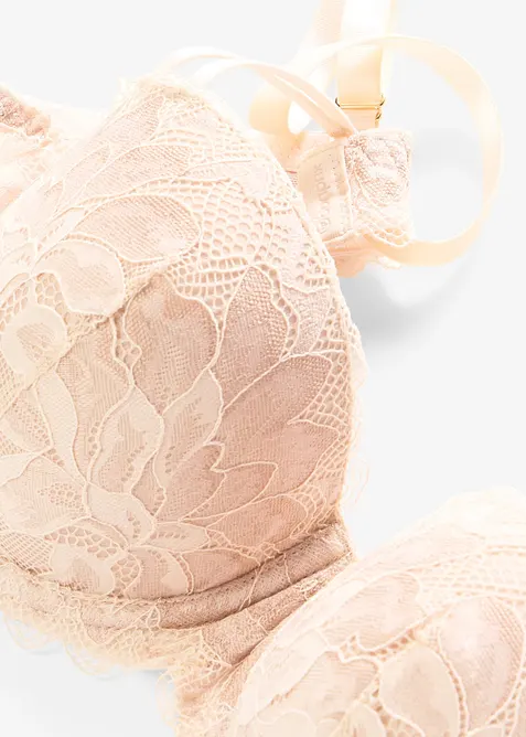 Reggiseno a balconcino in pizzo raffinato, bonprix