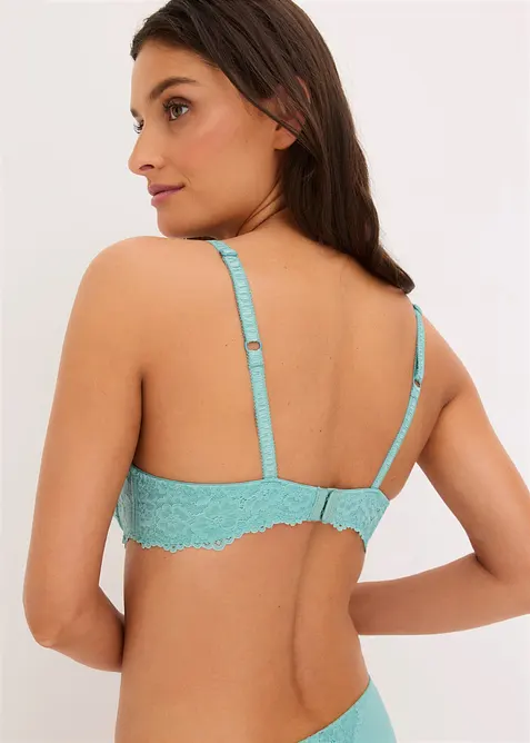 Reggiseno con coppe preformate e pizzo delicato (pacco da 2), bonprix