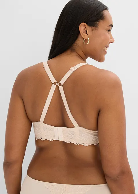 Reggiseno con coppe preformate e pizzo delicato (pacco da 2), bonprix