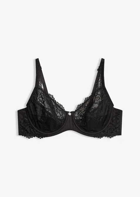 Reggiseno con ferretto in pizzo delicato, bonprix