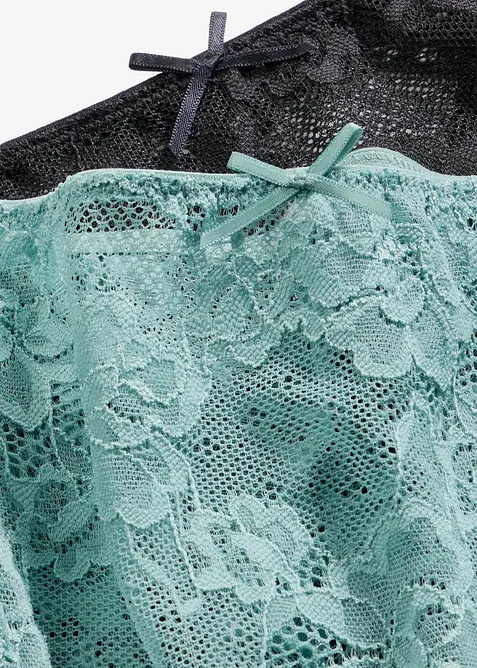 Slip alto in pizzo delicato (pacco da 4), bonprix