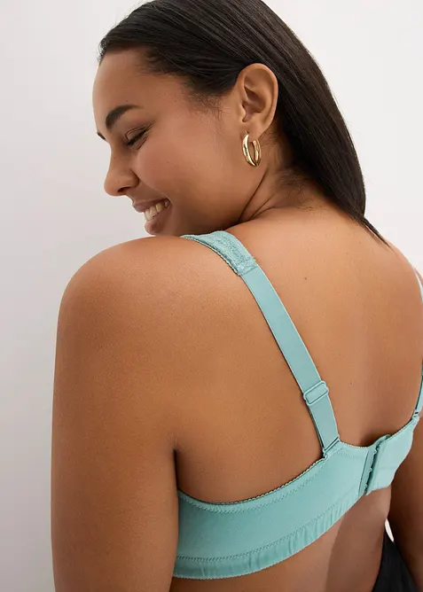 Reggiseno senza ferretto con cotone (pacco da 2), bonprix