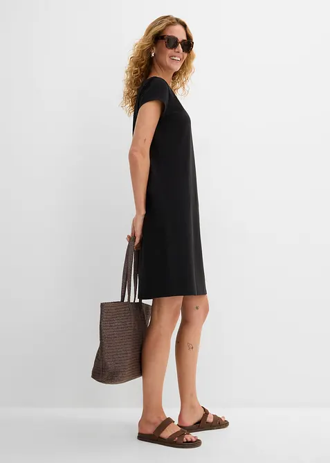 Abito in maglina di misto cotone elasticizzato, bonprix