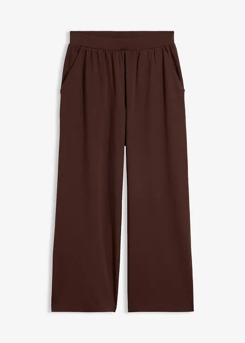 Pantaloni cropped elasticizzati in cotone biologico, bonprix