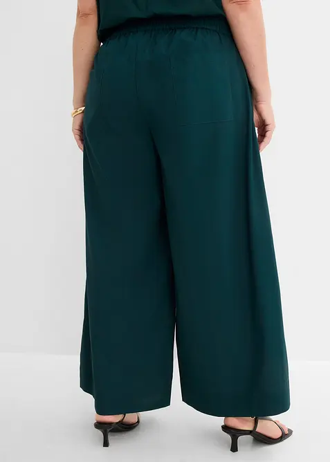 Pantaloni culotte ampi in puro cotone, bonprix