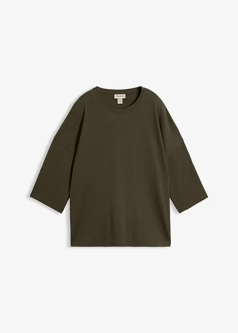 Maglia oversize in misto cotone biologico elasticizzato, bonprix