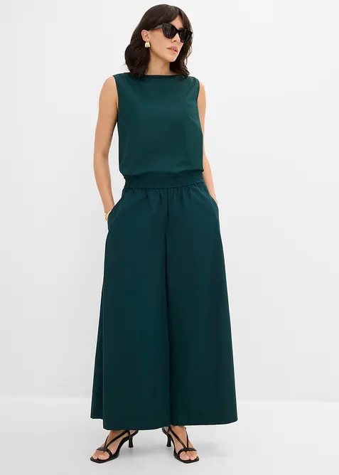 Pantaloni culotte ampi in puro cotone, bonprix