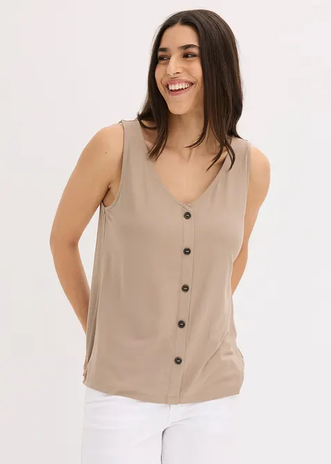 Top con bottoni, bonprix