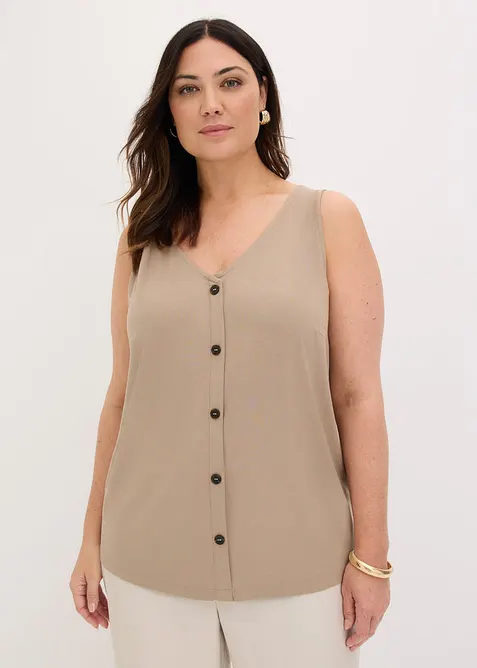 Top con bottoni, bonprix
