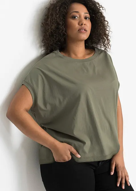 Maglia lunga in puro cotone, bonprix