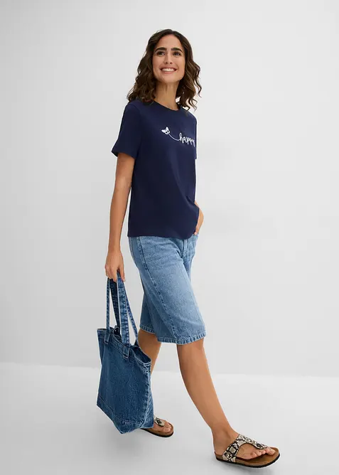 T-shirt in puro cotone, bonprix