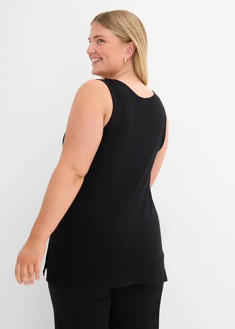 Top lungo in misto viscosa elasticizzato, bonprix