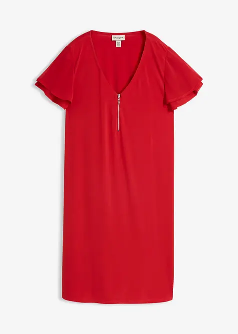 Abito in maglina con maniche di chiffon, bonprix