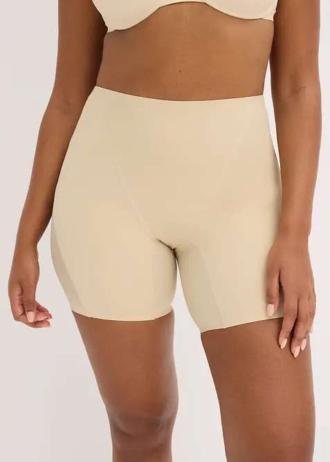 Pantaloncini con inserto trasparente ed effetto modellante medio (pacco da 2), bonprix