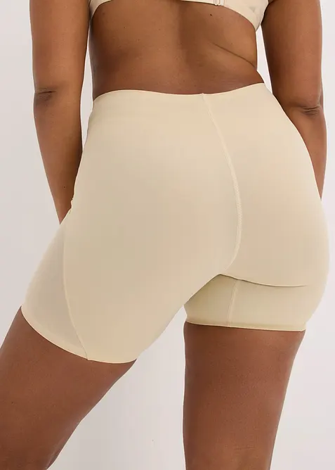 Pantaloncini con inserto trasparente ed effetto modellante medio (pacco da 2), bonprix