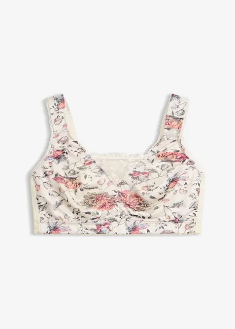 Reggiseno contenitivo senza ferretto con spalline imbottite, bonprix