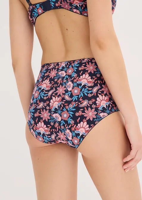 Slip a vita alta con cotone (pacco da 4), bonprix
