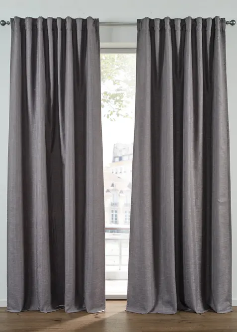 Tenda semioscurante a doppio strato con telo anteriore operato, disponibile anche extra lunga (pacco da 1), bonprix