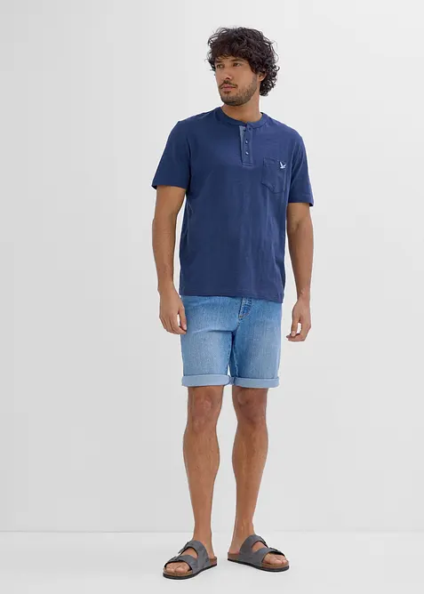 Maglia serafino in puro cotone biologico, bonprix