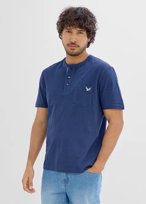 Maglia serafino in puro cotone biologico, bonprix