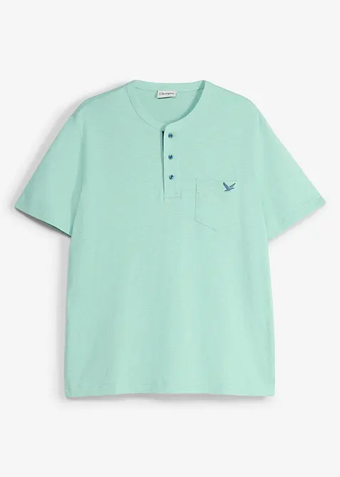 Maglia serafino in puro cotone biologico, bonprix