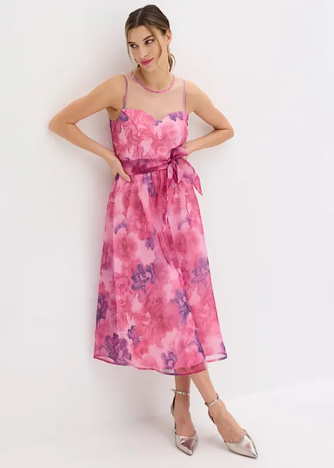 Abito midi in tulle delicato, bonprix