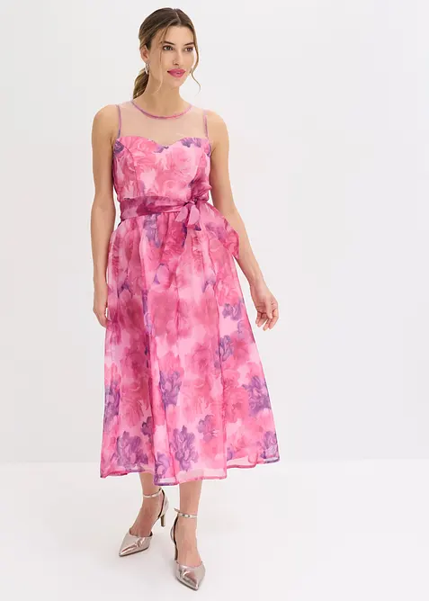 Abito midi in tulle delicato, bonprix