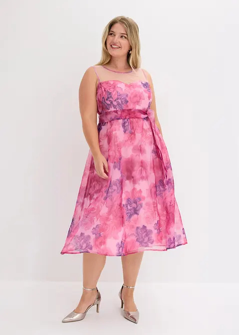 Abito midi in tulle delicato, bonprix