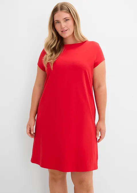 Abito in maglina di misto cotone elasticizzato, bonprix