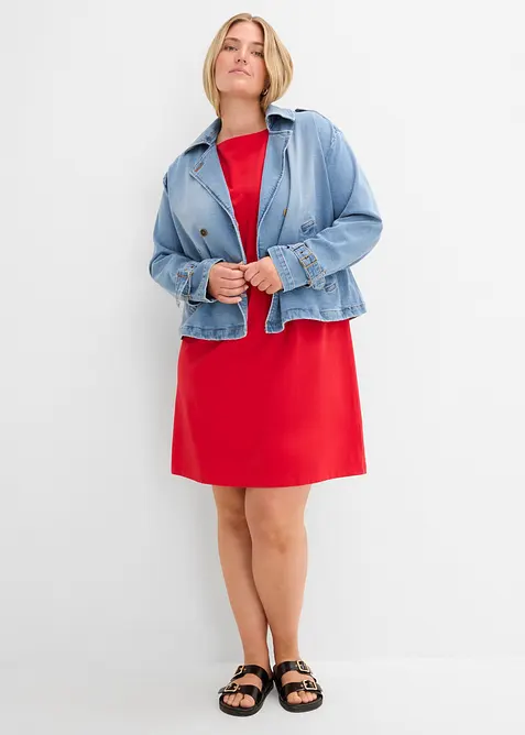 Abito in maglina di misto cotone elasticizzato, bonprix