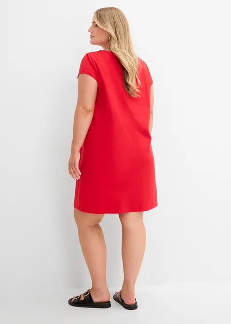 Abito in maglina di misto cotone elasticizzato, bonprix