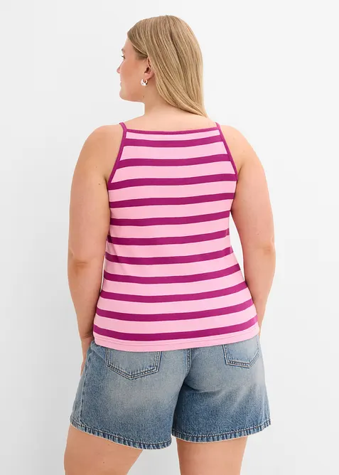 Top a costine in puro cotone biologico (pacco da 2), bonprix