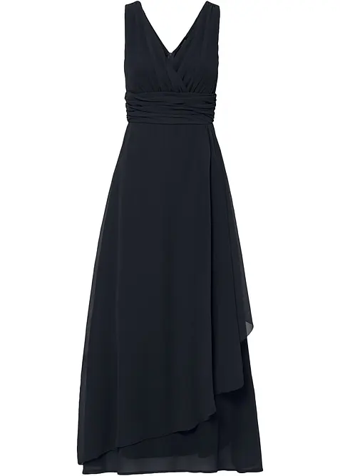 Abito in chiffon con arricciature, bonprix