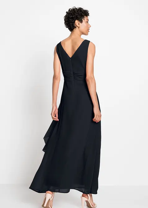 Abito in chiffon con arricciature, bonprix
