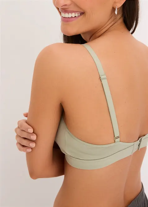 Reggiseno allattamento senza ferretto con cotone biologico (pacco da 2), bonprix