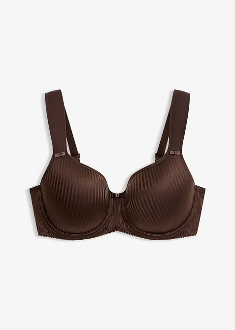 Reggiseno con coppe preformate, spalline imbottite ed effetto lucido, bonprix