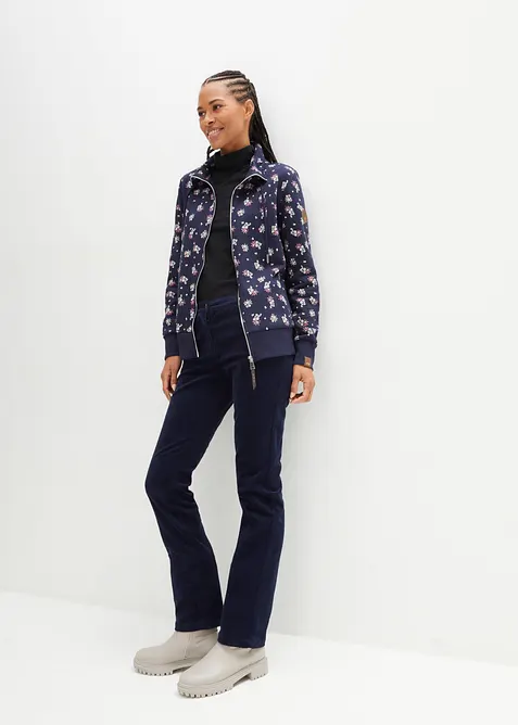 Pantaloni di velluto a coste elasticizzati, bonprix