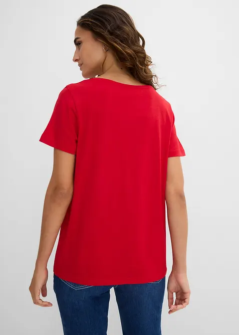 T-shirt con abbottonatura, bonprix