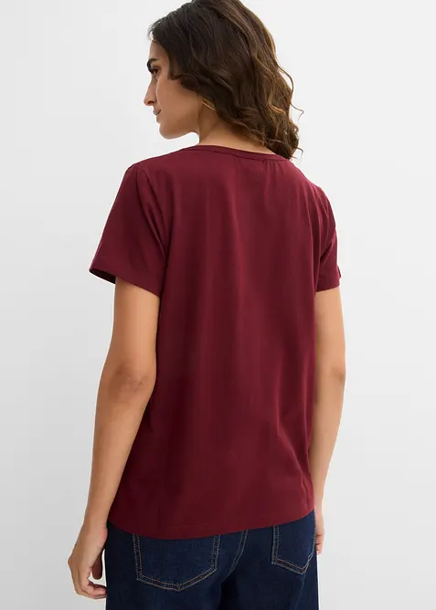 Maglia in cotone con scollo particolare, bonprix