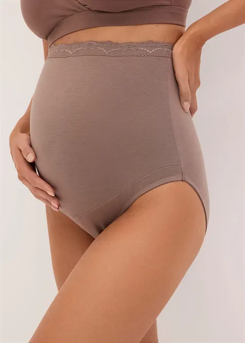 Slip pr&eacute;maman con cotone biologico (pacco da 2), bonprix