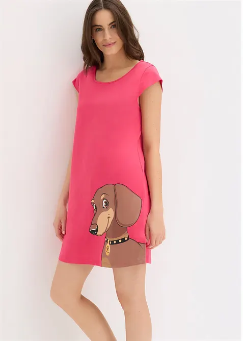 Camicia da notte corta in  puro cotone biologico, bonprix
