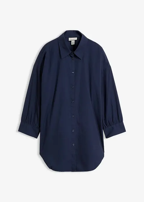 Camicetta oversize in cotone con maniche a 3/4, bonprix