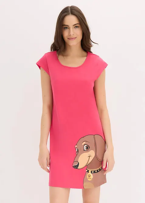 Camicia da notte corta in  puro cotone biologico, bonprix