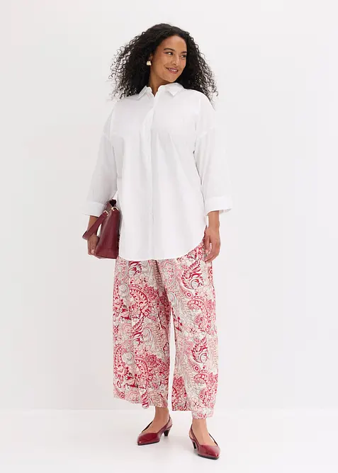Pantaloni a palazzo in viscosa fluida, bonprix