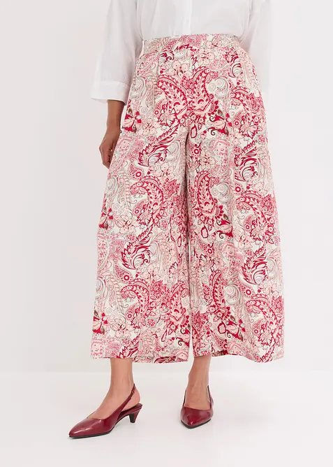 Pantaloni a palazzo in viscosa fluida, bonprix