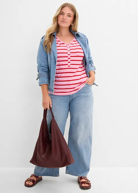 T-shirt in misto cotone, bonprix