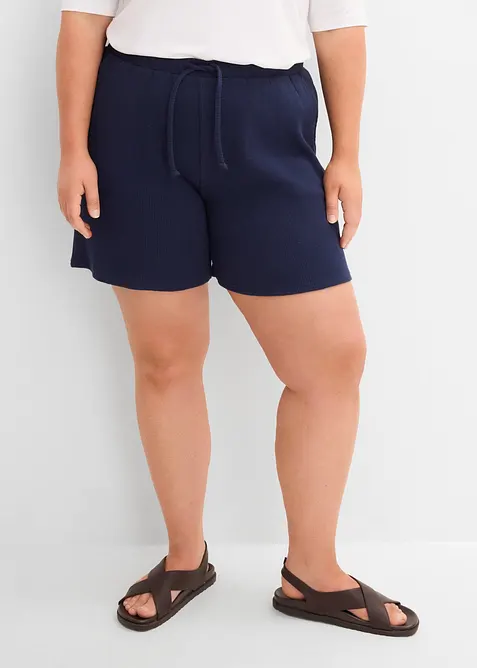 Shorts in puro cotone a trama operata, bonprix