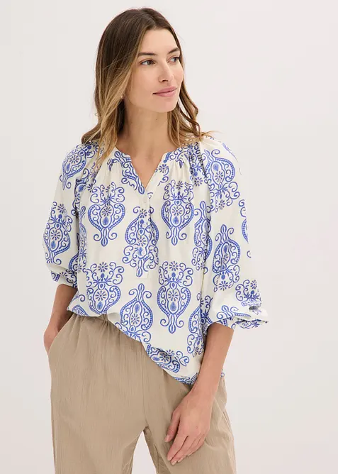 Blusa in misto viscosa fluido, bonprix