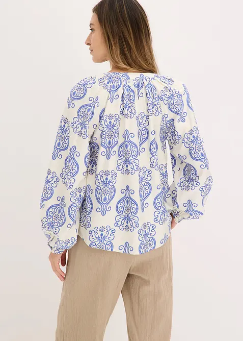 Blusa in misto viscosa fluido, bonprix