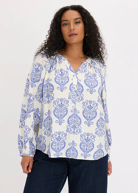 Blusa in misto viscosa fluido, bonprix